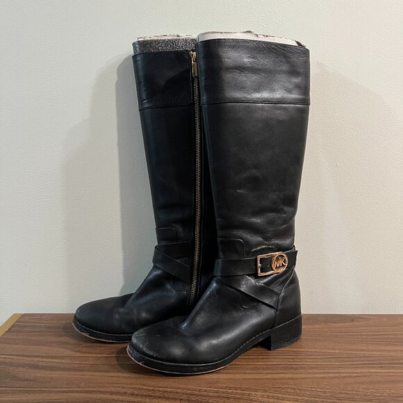 Michael Kors Leather Knee-High Boots (Size 5.5) - Picture 1 of 8